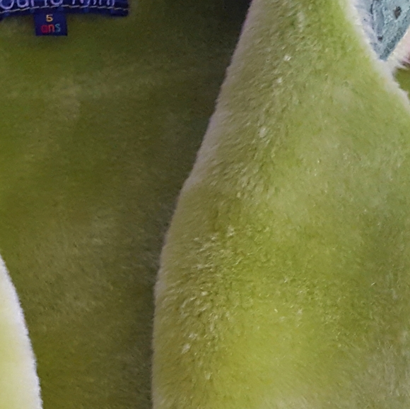 Souris Mini Green Faux Suede/Fur Vest Size 5 - Picture 5 of 6